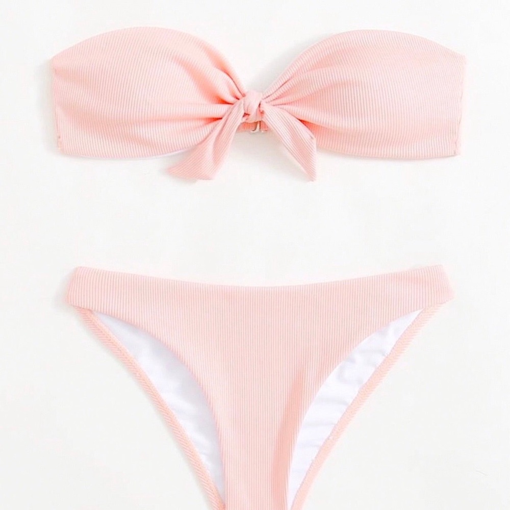 Maldives Pink Bandeau Bikini Set-Almist sold out!